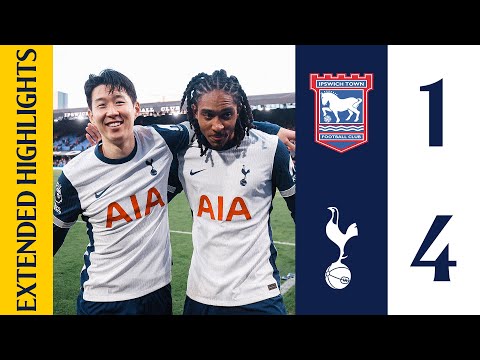 Ipswich Town 1-4 Tottenham Hotspur | Premier League Extended Highlights