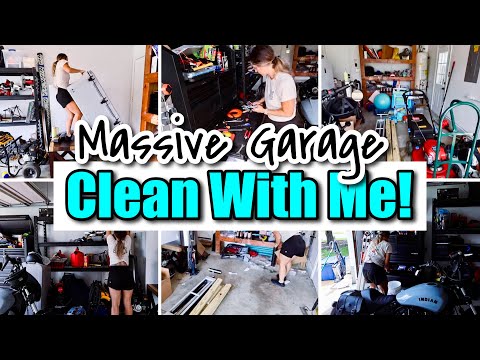 GARAGE CLEAN OUT & ORGANIZE | DECLUTTER & ORGANIZE | CLEANING MOTIVATION 2024