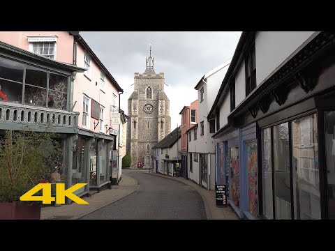 Diss Walk: Town Centre【4K】