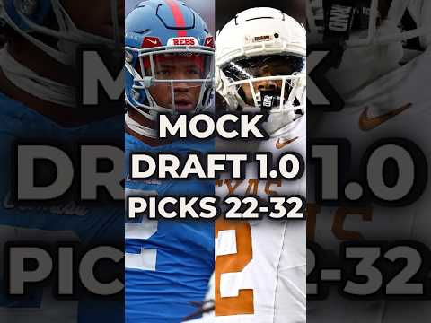 2025 NFL Draft: Jackson Durham's Mock 1.0 (22-32) #nfl #nflnews #nfldraft #shorts