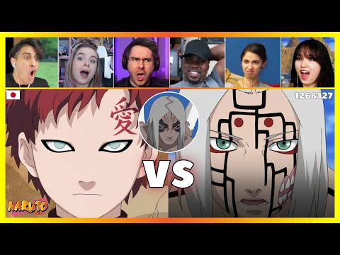 Gaara vs Kimimaro | Reaction Mashup [Naruto 126,127] ナルト