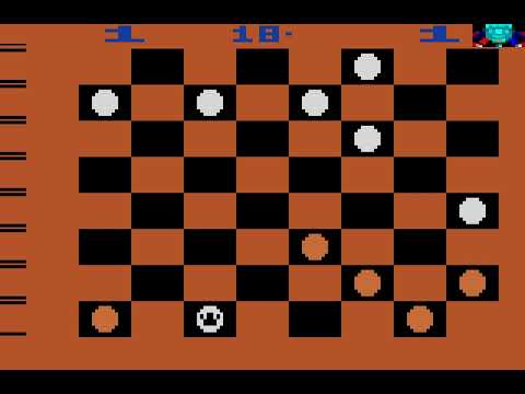 Atari 2600 Game: Video Checkers  (1978 Atari)