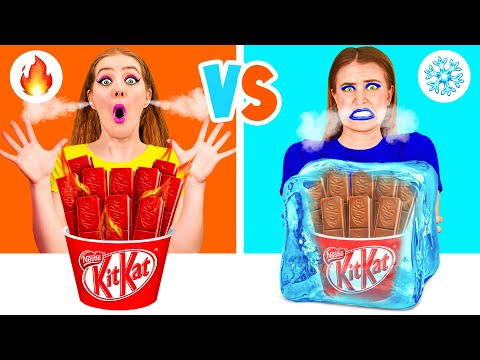 Hot vs Cold Food Challenge | Funny Food Challenges by TeenTeam