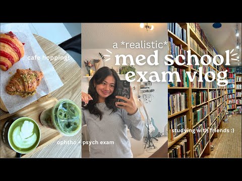 STUDY VLOG | med school exams, productive but realistic study days in my life