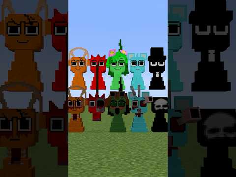 All Sprunki In Minecraft #minecraft #sprunki