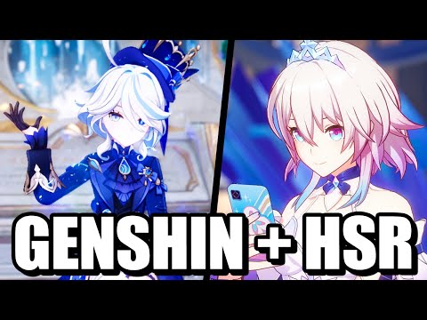 Building Furina + March 7th LIVE! (Genshin Impact & Honkai Star Rail)