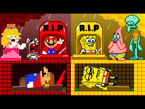 R.I.P Mario and SpongeBob... Please Come Back Home | Game Animation