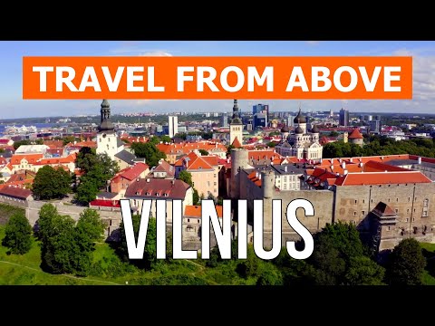 Vilnius from above | Drone video in 4k | Lithuania, Vilnius city from the air