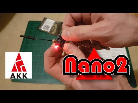 AKK Nano2 5.8GHZ 48 CH 25/50/100/200mW power switchable Micro FPV Transmitter Review