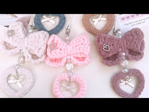 毛糸でふわっとしたリボンを作ってみよう！#seria #プリンセスモール #毛糸 #crochet #リボン #編み物 #charms