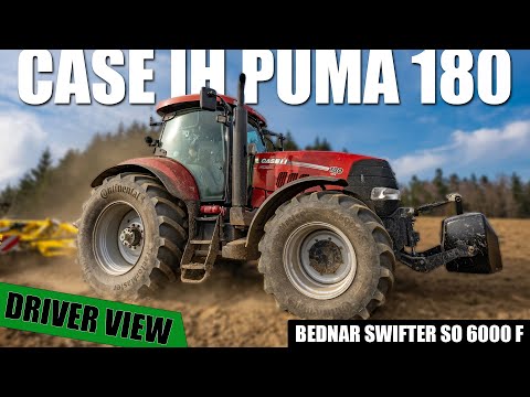 CASE IH Puma 180 CVX & BEDNAR Swifter SO 6000 F | GoPro/driver view