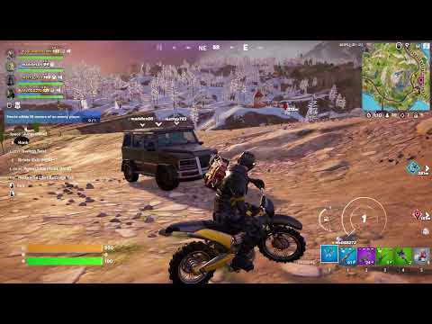 Fortnite Motorcycle + launchpad = space