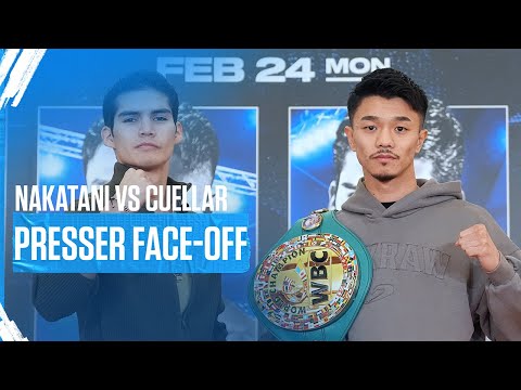 Junto Nakatani vs David Cuellar | PRESSER FACE-OFF