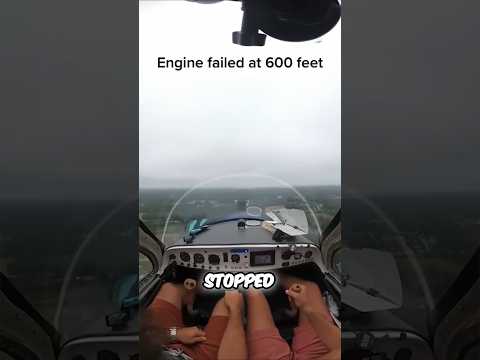 Engine failed at 600 feet! #viralvideo #interestingfacts #plane