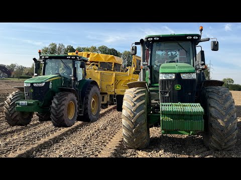 FARMVlog #149 - Odvoz brambor na Farmě Pavlík | JOHN DEERE 7260R a 7270R s ROPA keiler 2