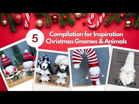 Easy Christmas Crafts: 5 Gnomes and Animals You Can Make!