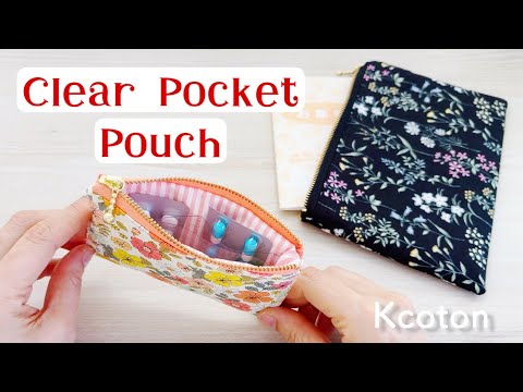 How to make a pouch with a transparent pocket