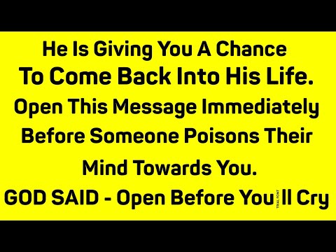 GOD IS VERY UPSET 😭 WITH YOU BECAUSE -He is giving you a chance to come back into his life.