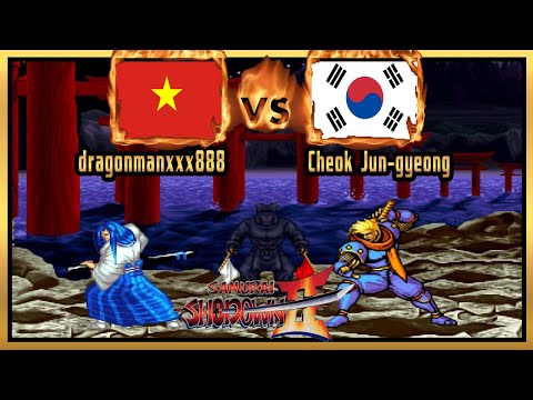 Samurai Shodown 2 - dragonmanxxx888 (VNM) VS (KOR) Cheok Jun-gyeong [samsho2] [Fightcade] [FT5]