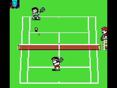 Gameboy Game: Tennis (1989 Nintendo) (Super Gameboy version)