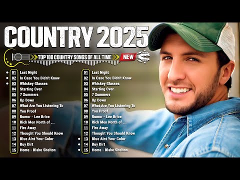 Country Music Playlist 2025 🌙 Luke Bryan, Jason Aldean, Morgan Wallen, Luke Combs, Chris Stapleton