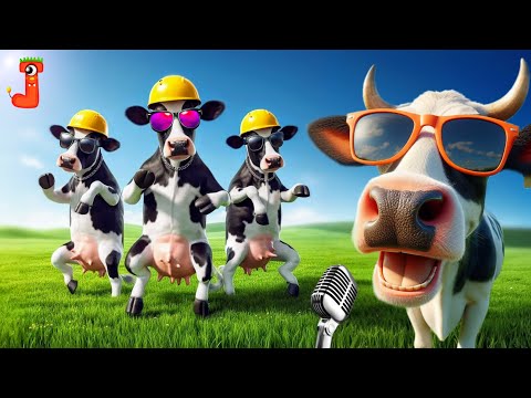 FUNNY COW DANCE 45 | Cow Song & Cow Videos 2024 | Cow dance mix | funny dancing cow | Official music