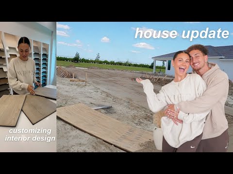 UPDATE ON BUILDING OUR NEW HOME… they started building & interior designing