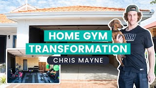 HOME GYM TRANSFORMATION | GARAGE GYM INSTALL WITH CHRIS MAYNE