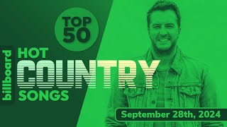 Billboard Hot Country Songs Top 50 (September 28th, 2024)