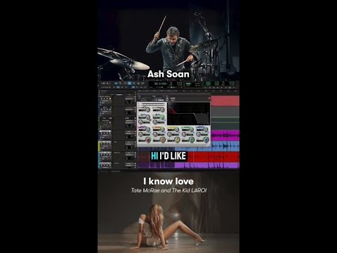 🥁 Ash Soan's Pro Tools drum session for "I know love" by Tate McRae and The Kid LAROI