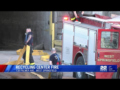 Crews put out fire at West Springfield recycling facility