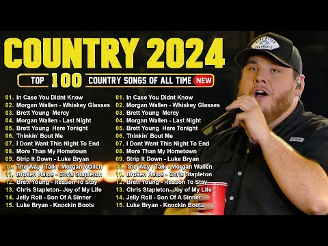 Country Music Playlist 2024 🎶 Luke Combs, Chris Stapleton, Kane Brown, Morgan Wallen, Jason Aldean