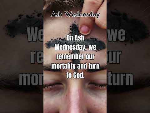 The Significance Of Ash Wednesday | #ashwednesday  #shorts