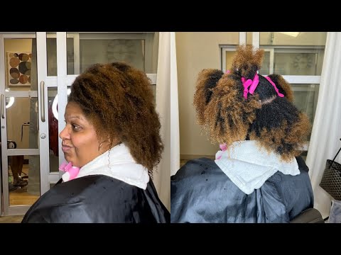 She Wanted To HEAT TRAIN | I Said NO! Here’s why….. Natural hair silk press