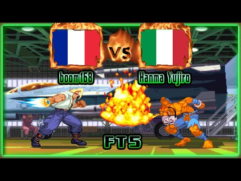 Street Fighter Alpha 3 - boom168 (FRA) VS (ITA) Hanma Yujiro [sfa3] [Fightcade/FT5] ストリートファイターアルファ3