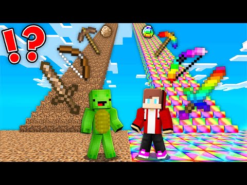 JJ and Mikey Found POOR vs OP NEW STAIRS Battle in Minecraft Maizen!