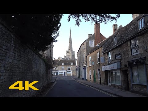 Oundle Walk: Town Centre【4K】