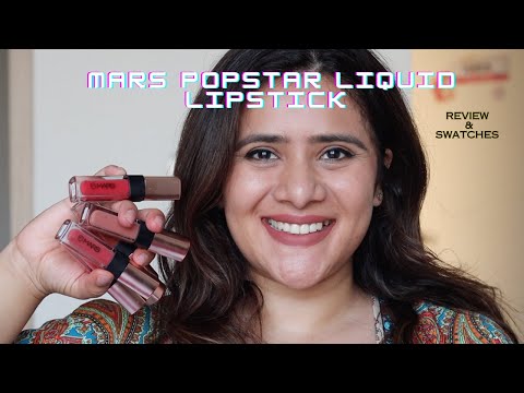 *NEW MARS POPSTAR LIQUID MOUSSE LIPSTICK SWATCHES & REVIEW |DrSmileup|