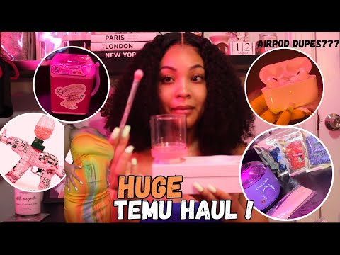 HUGE TEMU HAUL | BEAUTY,ELECTRONICS,FUN STUFF UNBOXING + REVIEW , IS IT WORTH IT???