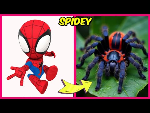 🕷️❤️Marvel's Spidey Characters As Pets + Guess The Voice Quiz + their Favorites! | Spin, Hulk, Rhino