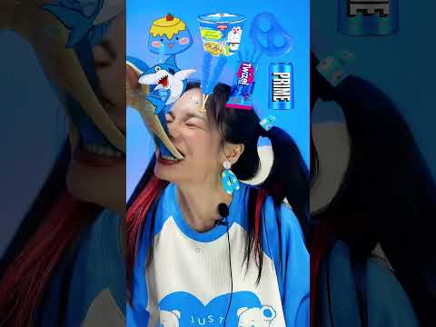 Random Blue food MUKBANG🐬#shorts