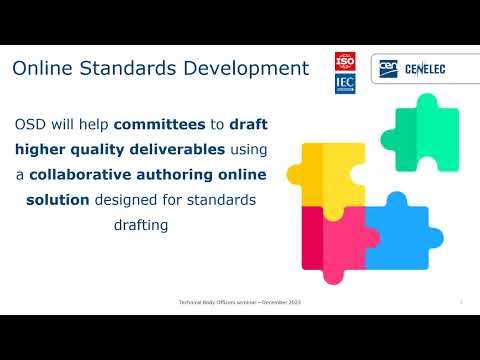 What's next? Online Standardization Development (OSD) - TBO 2023