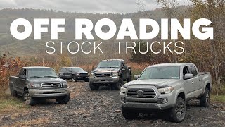 Taking Four Stock Trucks Off-Roading For The First Time!