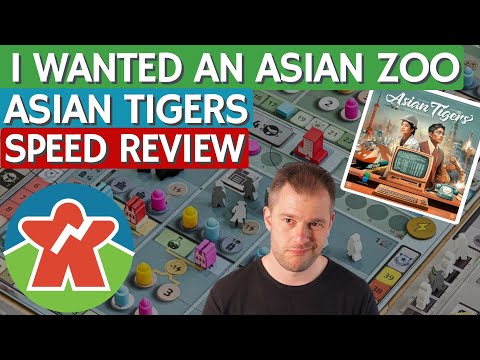 Asian Tigers - Board Game Review - I Was Hoping For A Zoo Game!