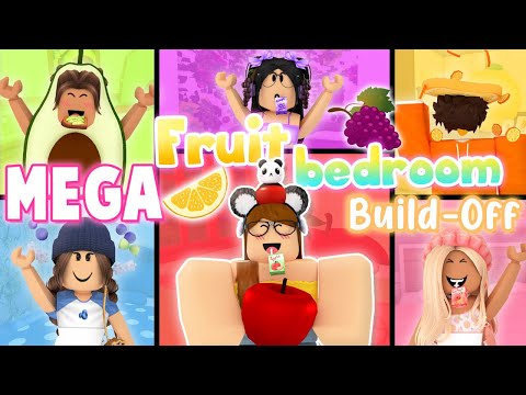 MEGA Fruit Bedroom Build-Off CHALLENGE! Panda V.s. 5 FANS!