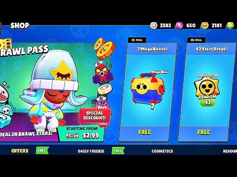 Mega Box & Starr Drops Opening 🎁 *NEWCHARACTER*🔥| BRAWL STARS UPDATE!!