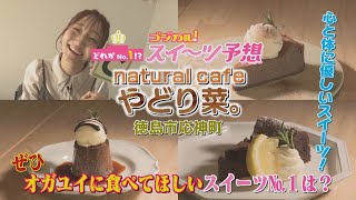 【ゴジカル！】オガユイのゴジカル！スイーツ予想・ナチュラルカフェ やどり菜。（徳島市応神町）