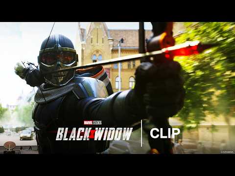 Yelena and Natasha vs Taskmaster Chase Scene | Black Widow | Official Clip