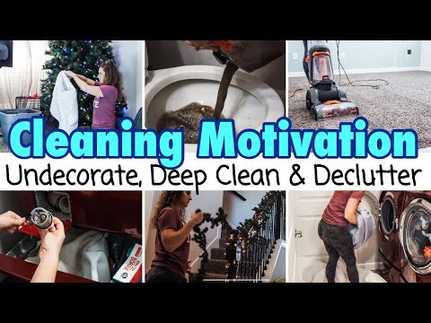 *EXTREME* AFTER CHRISTMAS CLEAN WITH ME | MESSY HOUSE CLEANING MOTIVATION | DEEP CLEAN & DECLUTTER