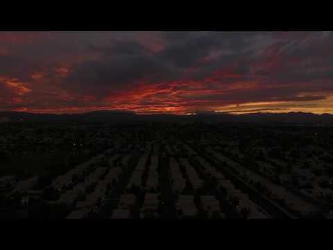 Drone sunset